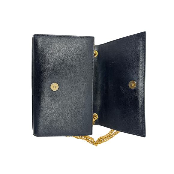 Saint Laurent YSL Kate Black Shoulder Bag Small Grain de Poudre Leather - Picture 12 of 12